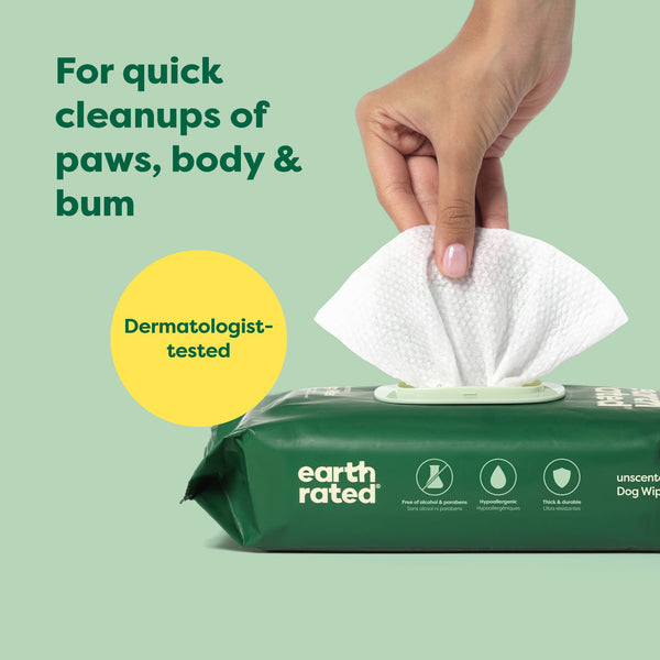 Grooming Wipe Unscented Earth Rated