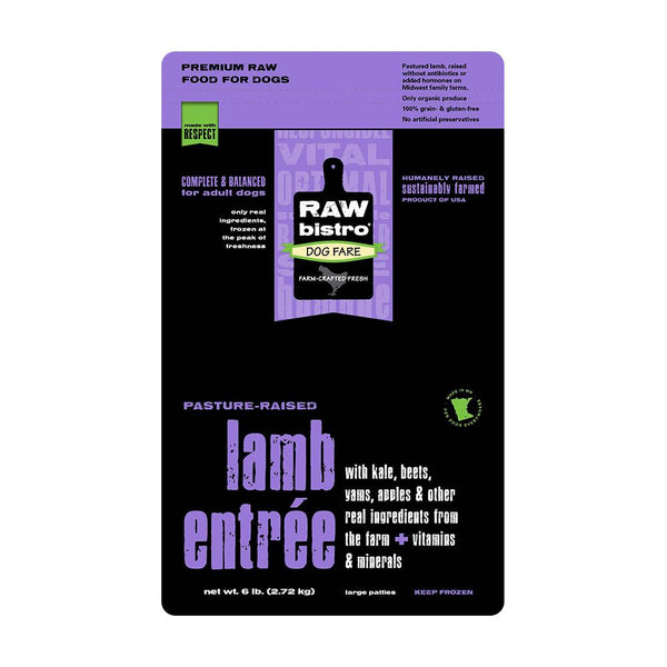 Raw Bistro Lamb  Entrée for Dogs